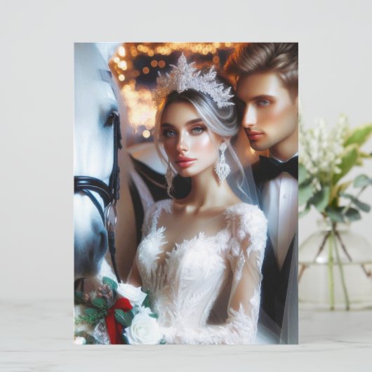 Weddensuitnodiging Kaart (Staand voorkant)