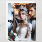 Weddensuitnodiging Kaart (Voorkant / Achterkant)