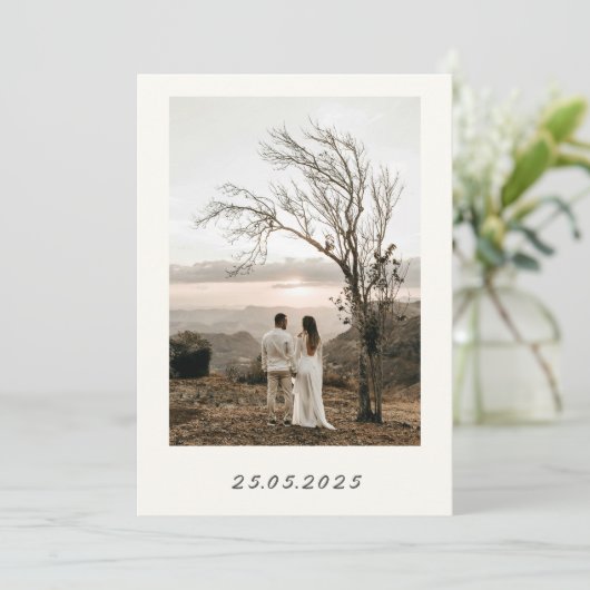 Weddensuitnodiging Kaart (Staand voorkant)