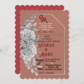 Weddensuitnodiging Kaart (Voorkant / Achterkant)