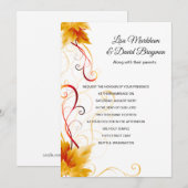 Weddensuitnodiging Kaart (Voorkant / Achterkant)