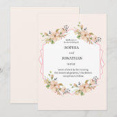 Weddensuitnodiging Kaart (Voorkant / Achterkant)