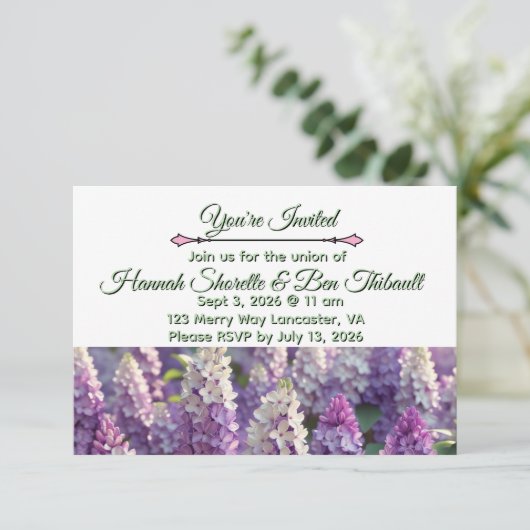 Weddensuitnodiging Kaart (Staand voorkant)