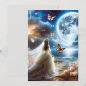 Weddensuitnodiging Kaart (Voorkant / Achterkant)