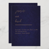 Weddensuitnodiging Kaart (Voorkant / Achterkant)