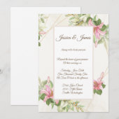 Weddensuitnodiging Kaart (Voorkant / Achterkant)