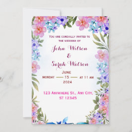 Weddensuitnodiging Kaart