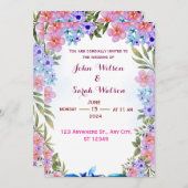 Weddensuitnodiging Kaart (Voorkant / Achterkant)