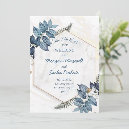 Weddensuitnodiging Kaart (Staand voorkant)