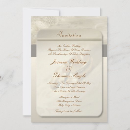 Weddensuitnodiging Kaart (Voorkant)