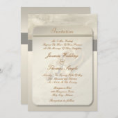 Weddensuitnodiging Kaart (Voorkant / Achterkant)