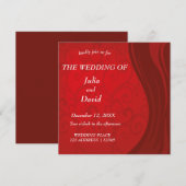 Weddensuitnodiging Kaart (Voorkant / Achterkant)