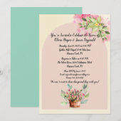 Weddensuitnodiging Kaart (Voorkant / Achterkant)