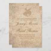 Weddensuitnodiging Kaart (Voorkant / Achterkant)