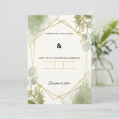 Weddensuitnodiging Kaart (Staand voorkant)