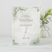 Weddensuitnodiging Kaart (Staand voorkant)