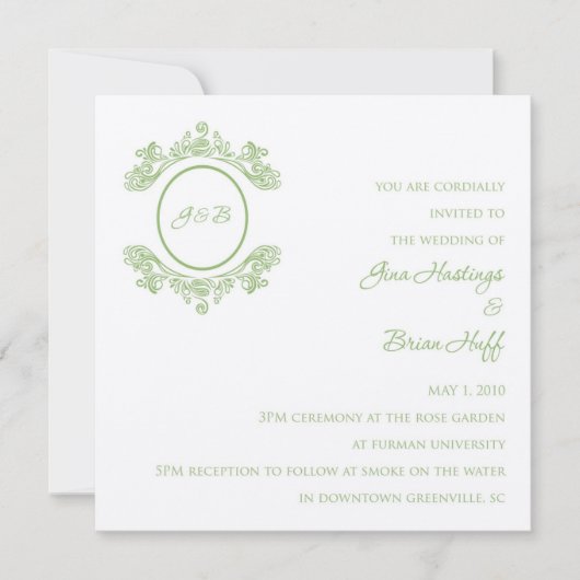 Weddensuitnodiging Kaart (Voorkant)