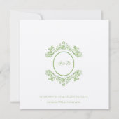 Weddensuitnodiging Kaart (Achterkant)