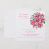 Weddensuitnodiging Kaart (Voorkant / Achterkant)