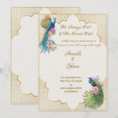 Weddensuitnodiging Kaart (Voorkant / Achterkant)