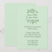 Weddensuitnodiging Kaart (Voorkant / Achterkant)