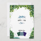 Weddensuitnodiging Kaart (Achterkant)