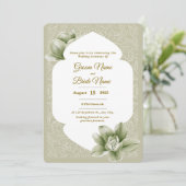 Weddensuitnodiging Kaart (Staand voorkant)