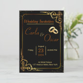 Weddensuitnodiging Kaart (Staand voorkant)