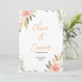 Weddensuitnodiging Kaart (Staand voorkant)