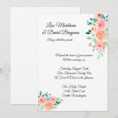 Weddensuitnodiging Kaart (Voorkant / Achterkant)