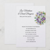 Weddensuitnodiging Kaart (Voorkant / Achterkant)