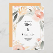 Weddensuitnodiging Kaart (Voorkant / Achterkant)