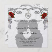 Weddensuitnodiging Kaart (Voorkant / Achterkant)