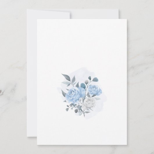 Weddensuitnodiging Kaart (Achterkant)