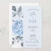 Weddensuitnodiging Kaart (Voorkant / Achterkant)