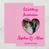 Weddensuitnodiging Kaart (Voorkant / Achterkant)