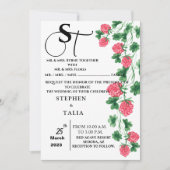 Weddensuitnodiging Kaart (Voorkant)