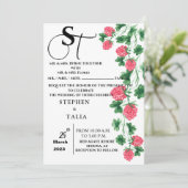 Weddensuitnodiging Kaart (Staand voorkant)