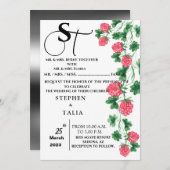 Weddensuitnodiging Kaart (Voorkant / Achterkant)