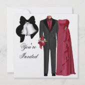 Weddensuitnodiging Kaart (Voorkant)