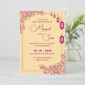 Weddensuitnodiging Kaart (Staand voorkant)