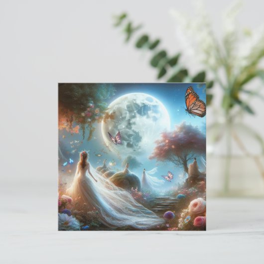 Weddensuitnodiging Kaart (Staand voorkant)