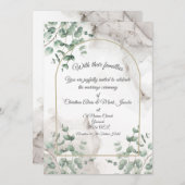 Weddensuitnodiging Kaart (Voorkant / Achterkant)