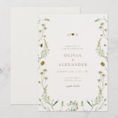 Weddensuitnodiging Kaart (Voorkant / Achterkant)