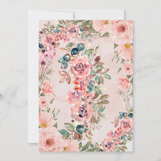 Weddensuitnodiging Kaart (Achterkant)