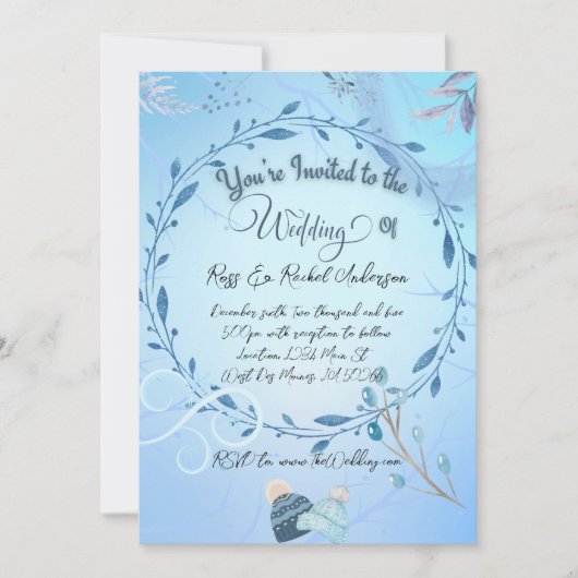 Weddensuitnodiging Kaart (Voorkant)
