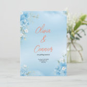 Weddensuitnodiging Kaart (Staand voorkant)