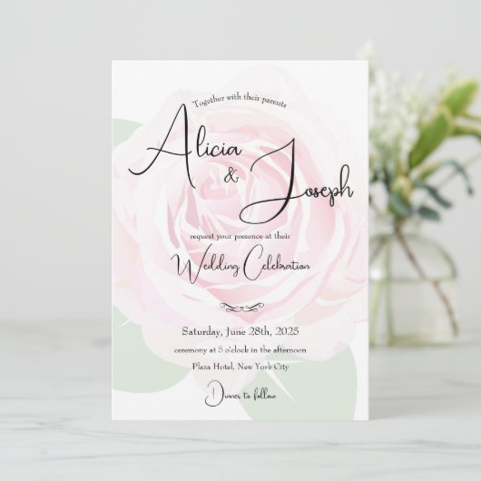 Weddensuitnodiging Kaart (Staand voorkant)