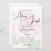 Weddensuitnodiging Kaart (Voorkant / Achterkant)