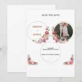 Weddensuitnodiging Kaart (Voorkant / Achterkant)